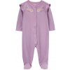 CARTER'S Overal na cvoky Sleep&Play Purple Floral dievča 6m/ veľ. 68 1R033010_6M