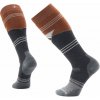 Pánske lyžiarske ponožky Smartwool, SNOWBOARD FC MOUNTAIN GEO PATTERN OTC hnedá,tmavo sivá,biela M