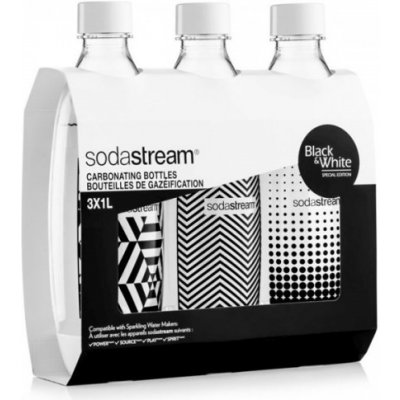 SodaStream Fľaša - Tripack - 1l FUSE Black & White