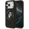 Karl Lagerfeld Liquid Silicone Karl and Choupette MagSafe zadný kryt pre iPhone 17 Pro Black