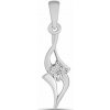 Nefertitis Prívesok strieborný s brúseným diamantom Ag 925 017387 DIA NF55893 - 2,1 cm, 1,1 g