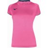 Mizuno Core Short Sleeve Tee W XL, ružová / čierna