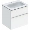 Geberit iCon Skrinka s umývadlom, 60x50x60 cm, 2 zásuvky, lesklá biela 502.335.01.1