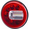 Svetlo zadné združené HOR 96B - LUNA, LED 12/24V, PRAVÉ (verzia pre montáž na stenu, obrysové, hmlové a cúvacie svetlo, guľatý kábel 4x0,5 mm2, dĺžka 1,5 m)