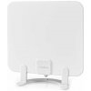 NEDIS aktivní pokojová DVB-T/T2 anténa/ FM / UHF / VHF/ rozsah příjmu 0-25 km/ LTE700/ zesílení 30 dB/ ABS/ bílá ANIR2502BK700