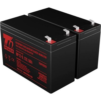 Batéria pre záložné zdroje Sada batérií T6 Power pre APC Back-UPS Pro BR1500GI, VRLA, 12 V (T6APC0007_V86487)