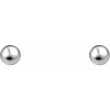 jantario Strieborné napichovacie náušnice Guličky 2 mm 102108