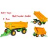 Rolly Toys Príves RollyMultitrailer Joskin Trojnápravový, vyklápací z 3 strán, žltý