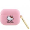 Hello Kitty Silikónový 3D Kitty Head Logo obal pre Apple AirPods Pro, ružový 57983116941