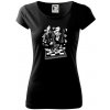 Šachový stôl - Dámske tričko Pure - L ( Čierna )