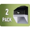 V-TAC LED solárne nástenné svietidlo PANDA so senzorom 2W, 200lm, 4000K/2-PACK!