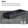 Club3D Dokovací stanice 16v1 ThunderBolt 4, (2xThunderbolt, 3xDP, 2xHDMI, 3xUSB, RJ45, SD-TF Karta, 1xUSB-C, 150W PD) CSV-1583 Club 3D