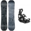 Beany Dust juniorsky snowboard + Hatchey Fastec snowboardové viazanie - 145 cm + S, black (EU 36-39)