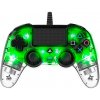 Gamepad Nacon Wired Compact Controller PS4 - priehľadný zelený (3499550360868)