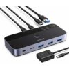 Ugreen switch USB-C USB-A 10Gb/s - sivý