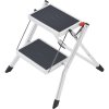 Hailo MK60 4310-001 plast sklopné schodíky Max.prac. výška: 2.44 m biela, antracitová 3.6 kg; 4310-001