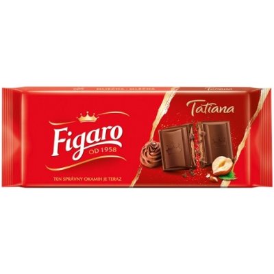 Figaro Tatiana čokoláda mliečna s lieskoorieškovou náplňou 90 g