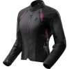 REBELHORN SWIFT WOMEN BLACK DARK GREY PINK TEXTILE MOTORCYCLE JACKET