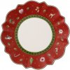 Vianočný tanier, raňajkový - červený, kolekcia Toy's Delight - Villeroy & Boch