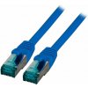 S/FTP (PiMF) Patchkábel LSOH 7.5m cat.6a, modrý, Cu