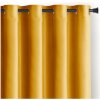 Žltý zamatový dimout záves 140x245 cm Eyelets – Restilo
