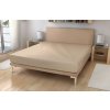 Polášek Jersey plachta Biela káva Bavlna 150g/m2, 140/200 cm