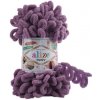 Pletacia priadza Alize PUFFY 437 fialová