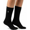 Dámske Heat Holders LITE stredne hrubé froté termo ponožky ČIERNE