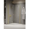 New Trendy New Soleo Light Gold sprchovací kút 80x80 cm obdĺžniková zlatá lesklé/priehľadné sklo K-1902