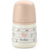 Suavinex Fľaša dojčenská 150 ml fyziologická S Birdies Ružová