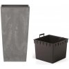 Prosperplast DURS265E Kvetináč Urbi Square Effect + vklad 26,5cm Marengo betón