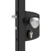 Elektrický zámok LOCINOX LIKQ U4 s funkciou FAIL CLOSE | pre hranatý profil 40-60 mm | čierna RAL 9005