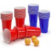 BeerCup Nadal, 16 Oz, Red & Blue Party Pack, poháre, dve farby, vrátane loptičiek a pravidiel (182-0001)