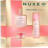 NUXE Pink Fever darčekový set suchý olej Huile Prodigieuse Florale 50 ml + micelárna voda Very Rose 3-In-1 Soothing Micellar Water 100 ml + balzam na pery Very Rose 15 g