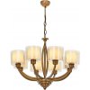 Asir | Luster na reťazi LAHORE 8xE27/40W/230V bronzový | 301AUR1307