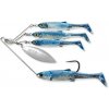 LIVETARGET - Rotačka Baitball Minnow Spinner Rig 7 g Purple Blue Silver
