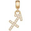 Daniel Wellington Pozlátený prívesok s kryštálmi Strelec Crystal Zodiac DW00400765