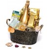 Darčekový kôš Zlatý poklad (Darčekový kôš Zlatý poklad spája luxus, gurmánske produkty a prestížny dizajn, čím vytvára ideálny darček na každú výnimočnú príležitosť.)