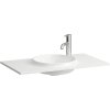 LAUFEN Lani umývadlo do nábytku Slim s odkladacou plochou vľavo, s otvorom, bez prepadu, 775 x 445 mm, matná biela, H8140747571141