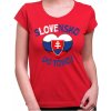 Fajntričko Tričko - SLOVENSKO DO TOHO !, Farba **červená**, Strih/ Variant Pánsky / UNISEX