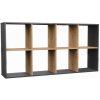 TP Living Regál MALAX 147 cm antracit/dub artisan