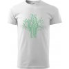 Tlačený spoj strom - Tričko extra veľké (5-8XL) - 5XL ( Biela )