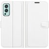 Peňaženkové puzdro Litchi biele – OnePlus Nord 2 5G