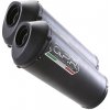 Dual slip-on exhaust GPR GHISA Y.61.GHI Matte Black including removable db killers and link pipes