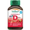 Jamieson Vitamín D3 Kids 400 IU tablety na cmúľanie s príchuťou jahody pre deti 100 tabliet