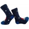 Detské froté ponožky Mrož - 33-37 / tmavomodrá