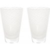 OYOY Pohár Yuka Swirl Glass Clear 250 ml – set 2 ks
