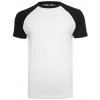 Build Your Brand Herren tričko Raglan Contrast Tee BY007 Mehrfarbig Biela/Čierna S