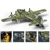 Sluban Model Bricks M38-B1367 Americký bombardér B-17G v mierke 1:44