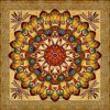 Norimpex Diamantový obraz 7D Zlatá mandala 30 x 30 cm
